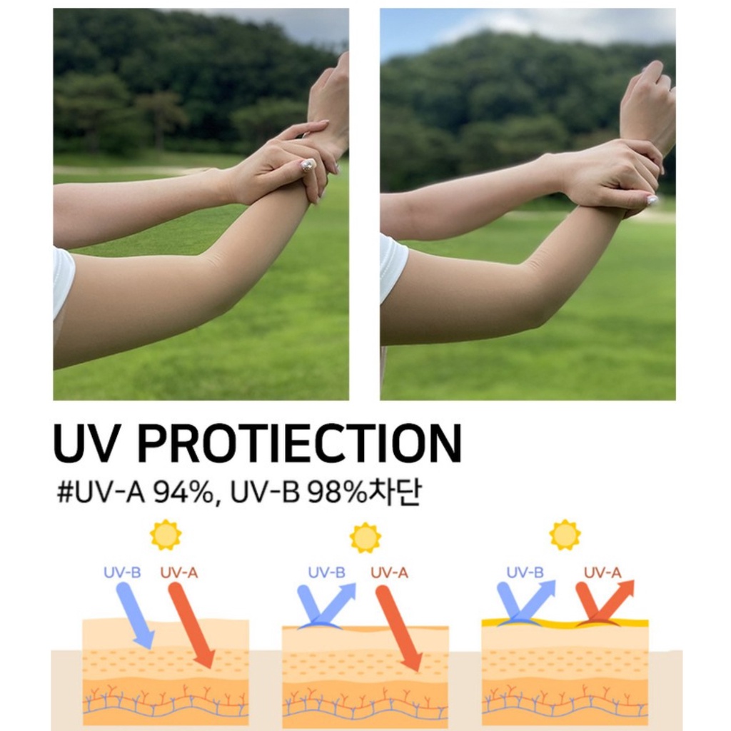 Găng Cánh Tay Chống Nắng Và Tia UV Màu Sắc Thời Trang Cho Nữ