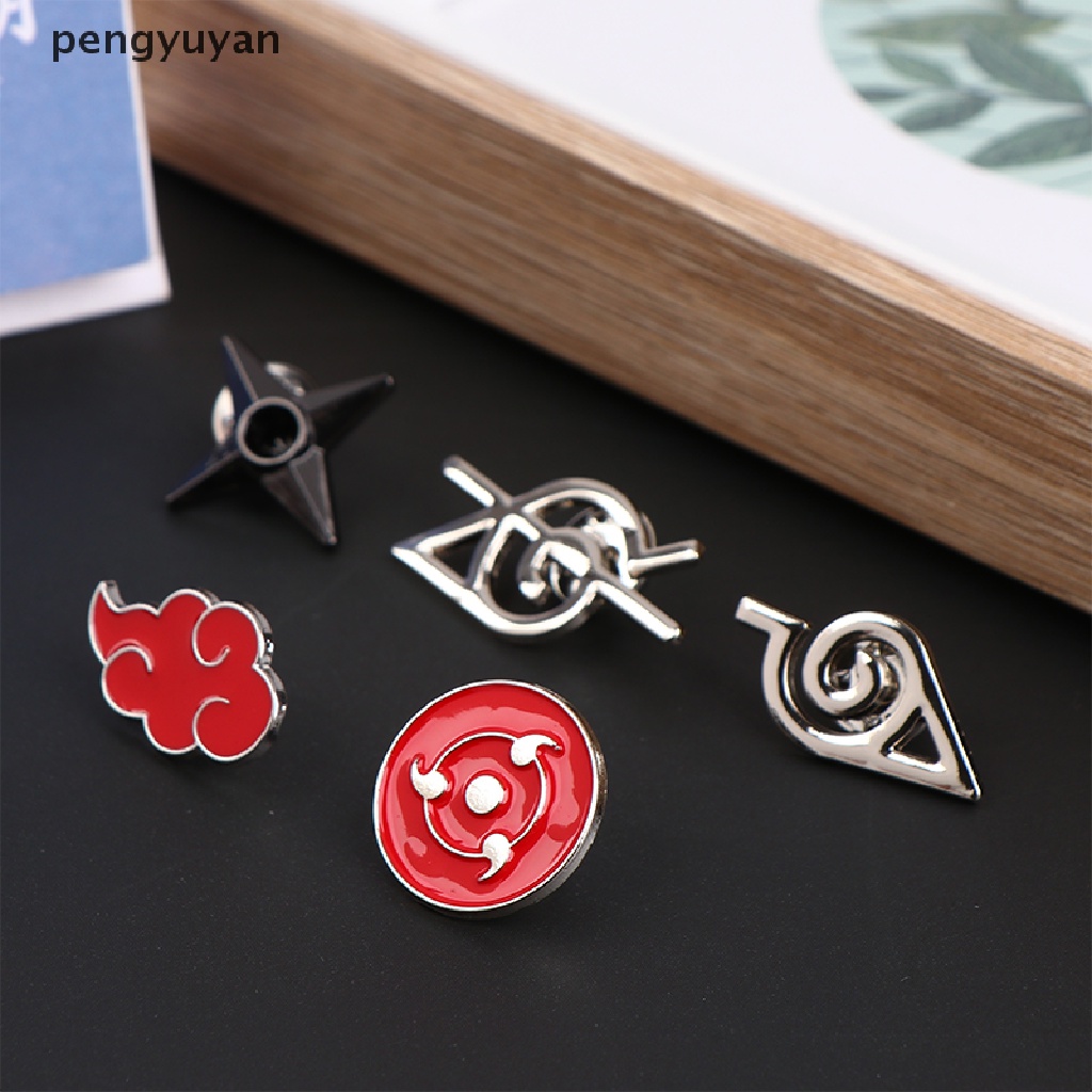 Huy Hiệu Cài Áo Hình Anime Naruto Itachi Đám Mây Đỏ Cho Nam [Mới]