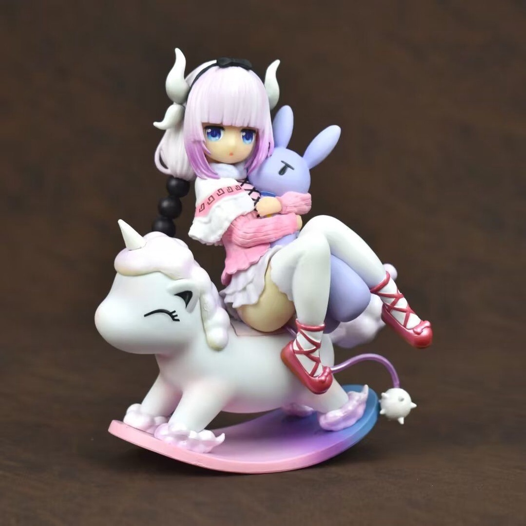 Jason Miss Kobayashis Dragon Maid Kanna Kamui Action Figure Unicorn Swinging Trojan Horse Model Dolls Toys For Kids
