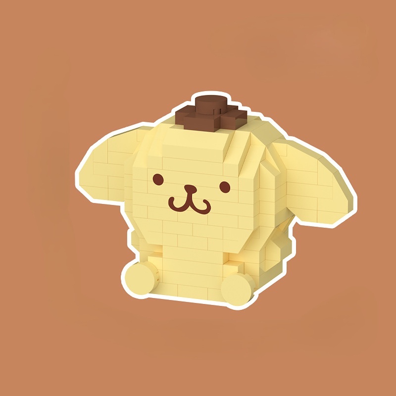 SANRIO Đồ Chơi Lắp Ráp Mô Hình Cinnamoroll Melody Dễ Thương Cho Trẻ Em Và Người Lớn