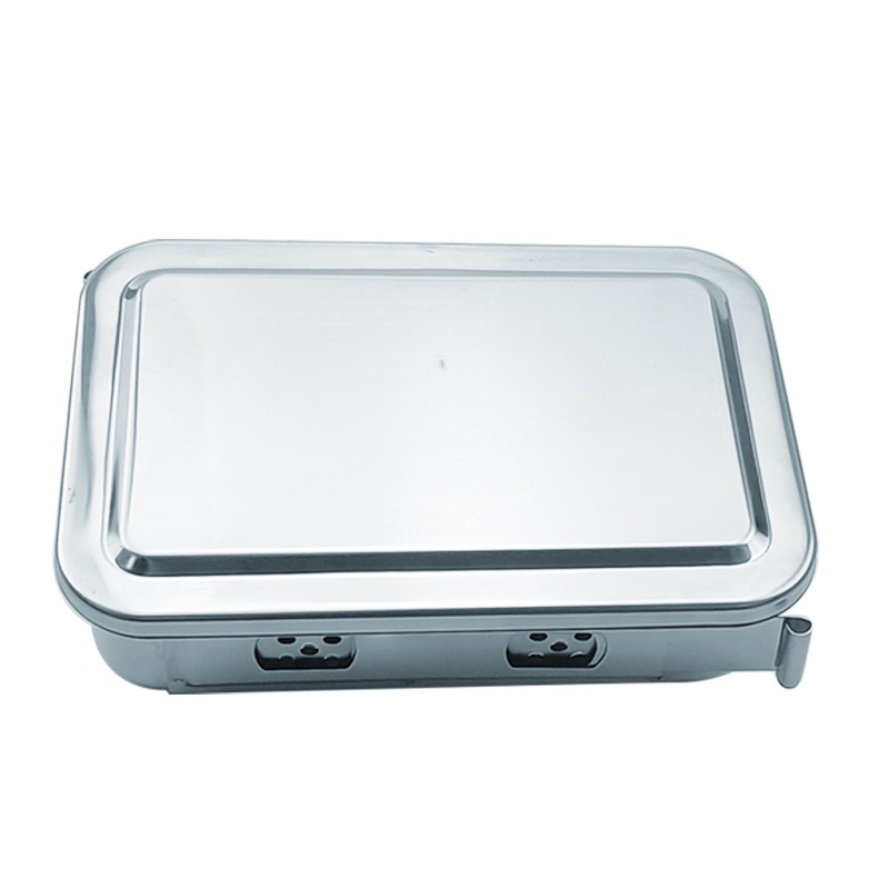 Khay Inox Đựng Dụng Cụ Nha Khoa Có Nắp Đậy Tiện Lợi