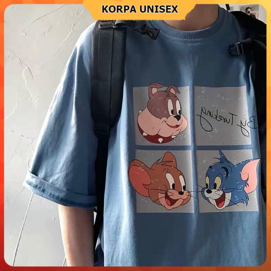 Áo thun tay lỡ form rộng họa tiết nhân vật hoạt hình Tomm - Unisex nam nữ đều mặc được