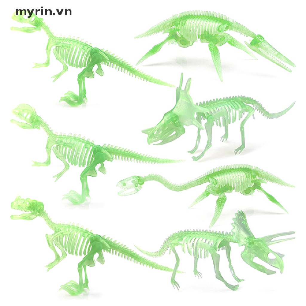 Mô Hình Xương Khủng Long Hóa Thạch Màu Dạ Quang Trang Trí