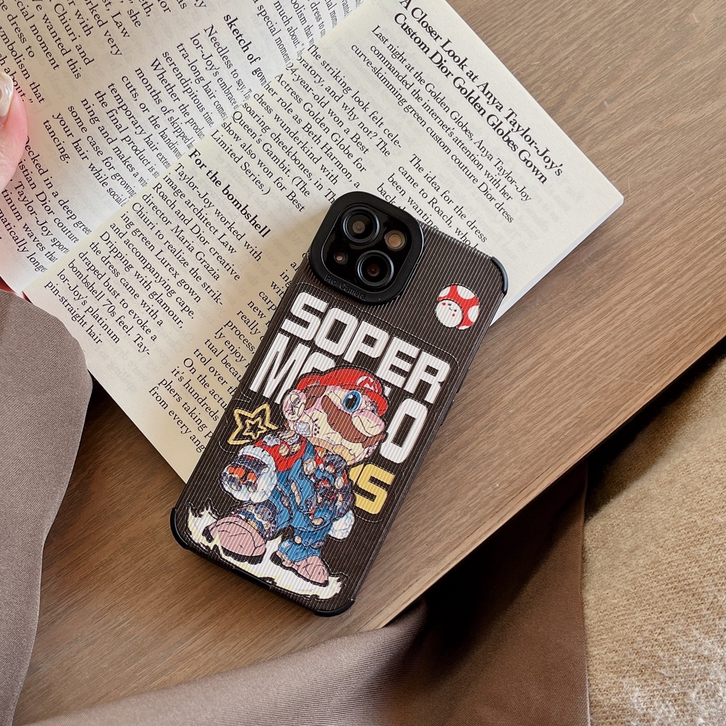 Ốp Điện Thoại TPU Dẻo Họa Tiết Hoạt Hình Super Mario Cho iPhone 14 13 12 11 Pro Max XS XR 7 8 Plus
