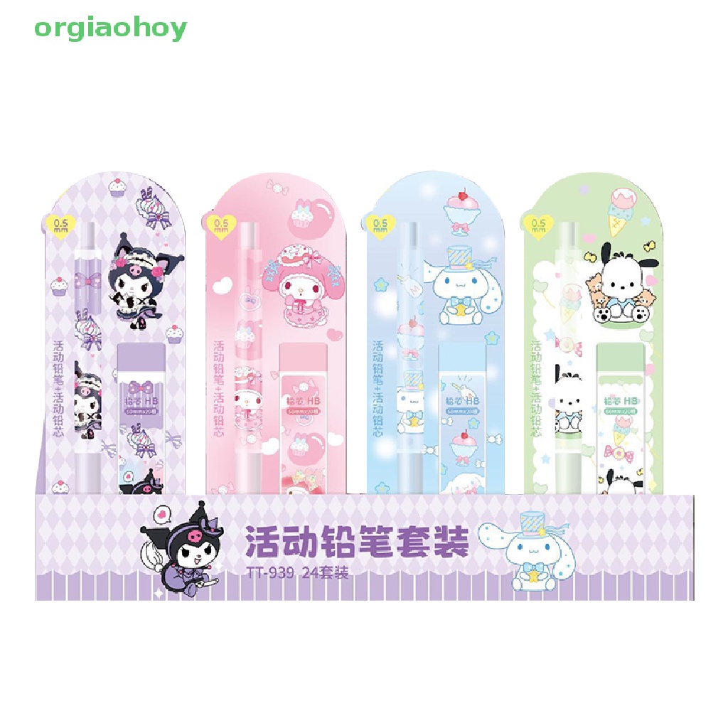 1 Bộ Bút Chì Cơ Tự Động Họa Tiết Hoạt Hình Sanrio Dễ Thương Cho Học Sinh