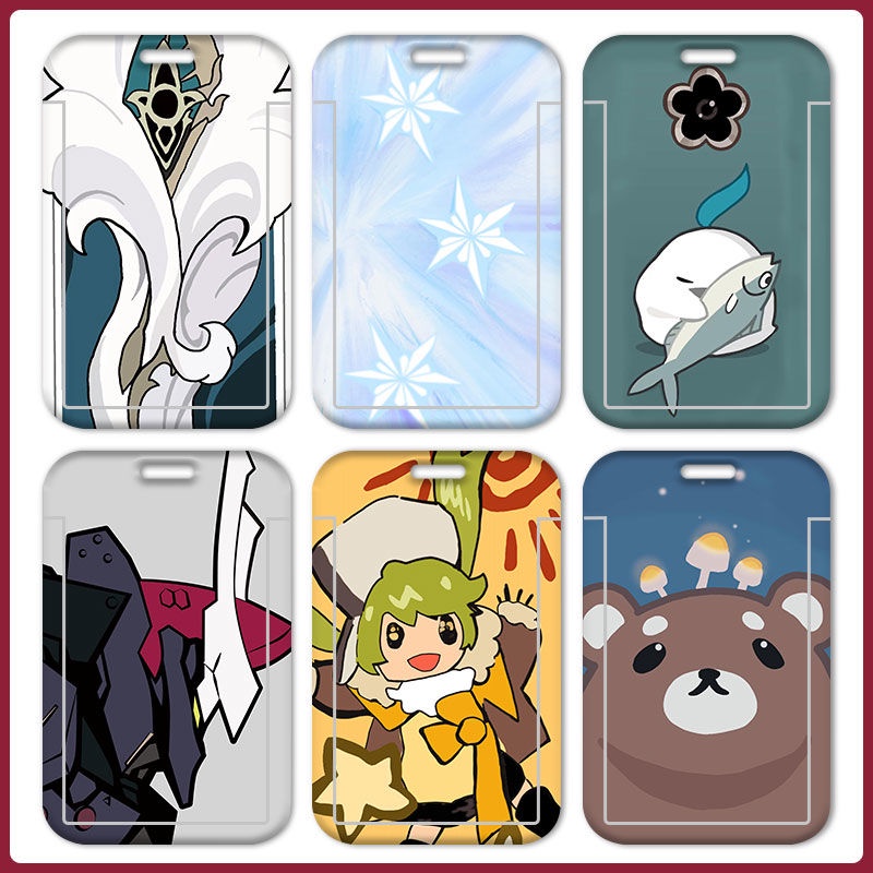 Ví Đựng Thẻ ID Họa Tiết Hoạt Hình Anime Honkai Cho Học Sinh Giá Đỡ