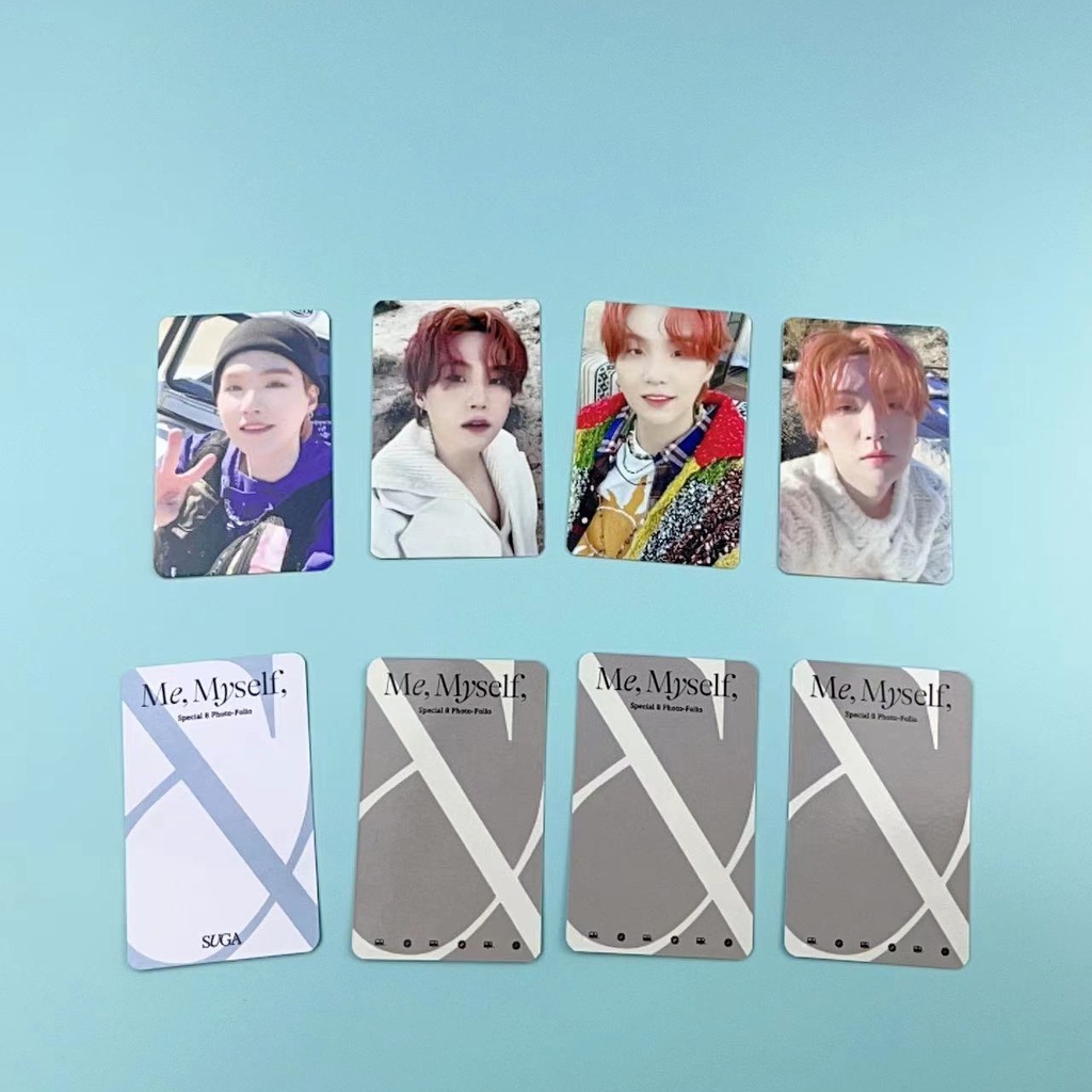 Set 8 Tấm Ảnh In Hình Các Thành Viên Nhóm Nhạc Kpop BTS