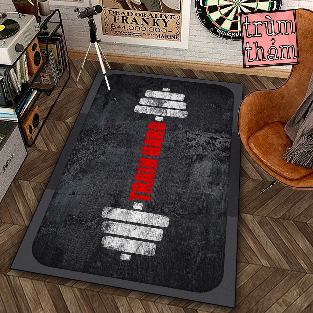 Thảm Trang Trí Cử Tạ Gymer Gym Sign Thể Dục Thể Thao Decor Phòng Ngủ Phòng Khách Văn Phòng