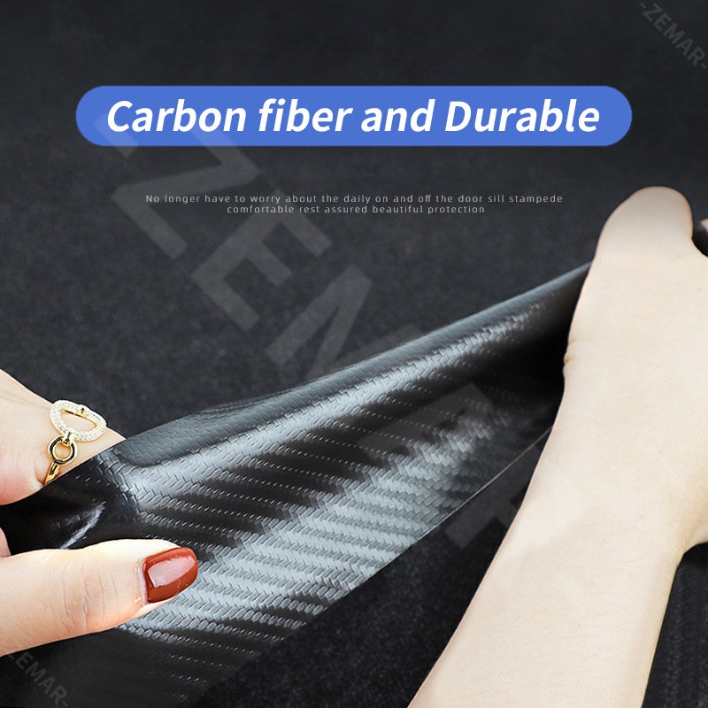 Bộ 4 Miếng Dán Cửa Xe Hơi Chống Trầy Xước Bằng Sợi Carbon Cho Hyundai Stargazer