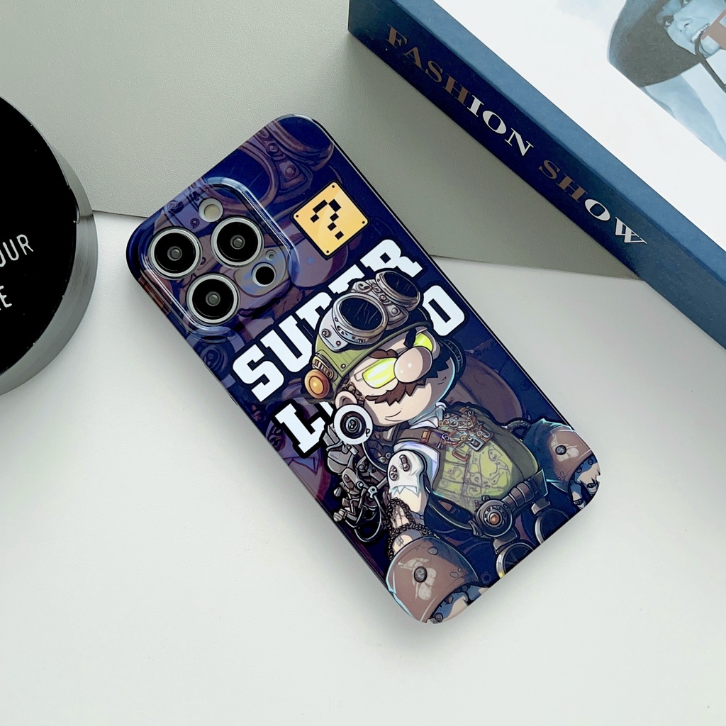 Ốp Điện Thoại PC Cứng In Hình Super Mario Bảo Vệ Toàn Diện Cho iPhone 14 13 12 11 Pro MAX XS MAX XR 7 8 plus