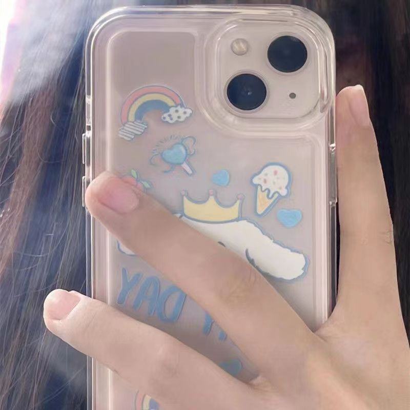 ✅Ốp Điện Thoại Mềm Màu Trong Suốt Hình Chú Chó Yugui Cho iPhone 13 11 12Promax XSmax XR 78Plus