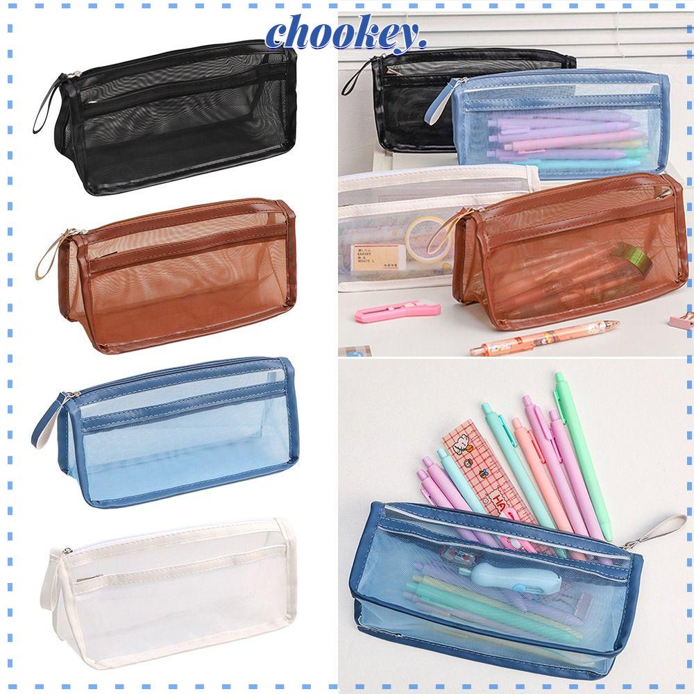 Túi Đựng Bút Hai Ngăn Họa Tiết Chú Lừa Dễ Thương Ốp