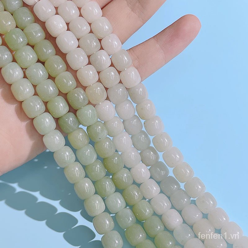 Hạt Xỏ Vòng Tay / Dây Chuyền Chuỗi Hạt Màu Sáng Phong Cách Taicui Cổ Điển Thời Trang DIY Mới 2023
