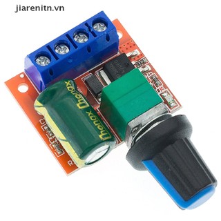 jiarenitn Mini 5A 90W PWM DC Motor Speed Controller Module DC-DC 5V-35V Adjustable Regulator Control Governor Switch LED Dimmer vn