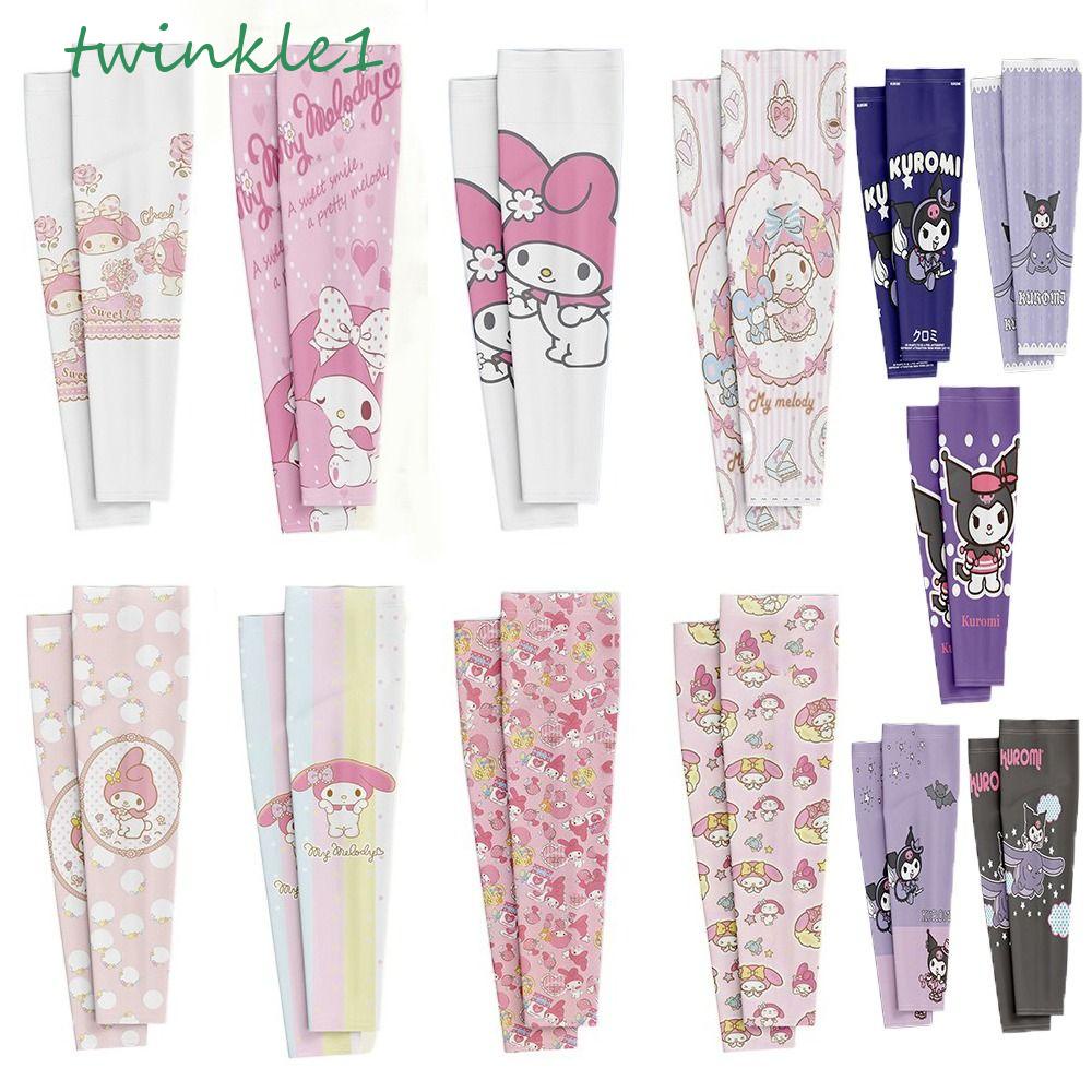 Găng Cánh Tay Chống Nắng Tia UV Bằng Lụa Lạnh Họa Tiết Thỏ Dễ Thương Dành Cho Bạn Gái