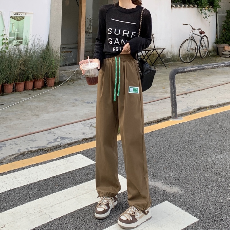 Quần Dài Ống Rộng Dây Rút Thời Trang Xuân Hè