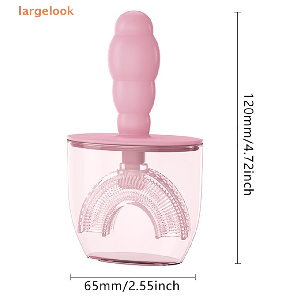 Bàn Chải Đánh Răng Xoay 360 Độ Cỡ Lớn Cho Bé° Bàn Chải Đánh Răng Hình Chữ U Dành Cho Bé Từ 2-12 Tuổi