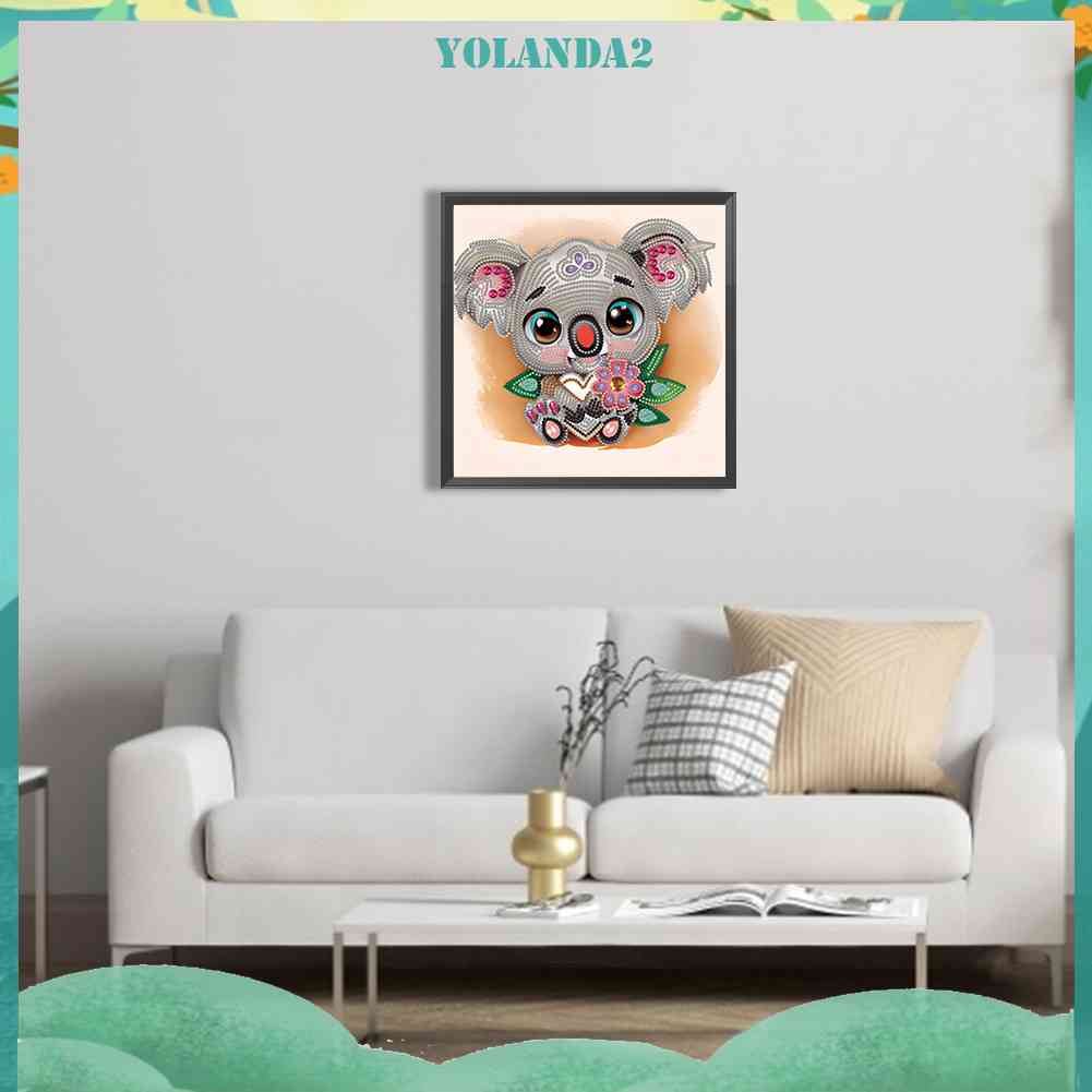 Bộ Tranh Đính Đá 5D Họa Tiết Động Vật Độc Đáo DIY Dùng Trang Trí Nhà Cửa