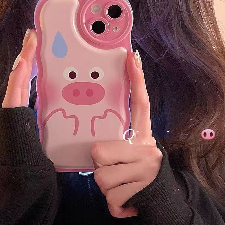 ✅Ốp Điện Thoại Họa Tiết Chú Heo Hồng Dễ Thương Dành Cho iPhone 14 Pro Max 13 12 11