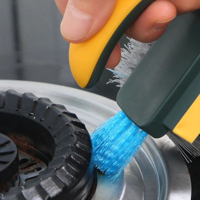 Bàn Chải Chà Rửa Khe Hở Đa Năng 4 Trong 1 Cầm Tay Cho Nhà Bếp / Phòng Tắm