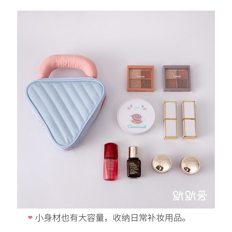 Túi Đựng Đồ Trang Điểm Hình Tam Giác Mini Tiện Dụng Mang Đi Du Lịch