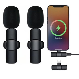 Bluetooth microphone K8K9 mobile live radio noise reduction microphone 2.4g wireless collar clip microphone monitor reverberation live interview IRAR