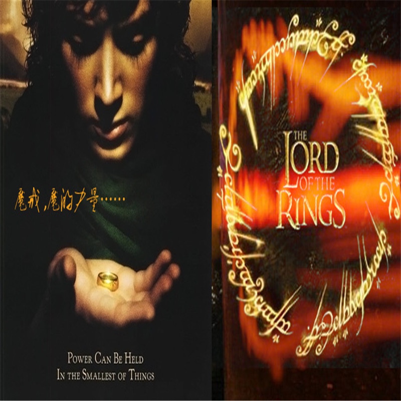 Nhẫn Inox 8mm In Chữ Lord of The Rings Thời Trang Cho Nam