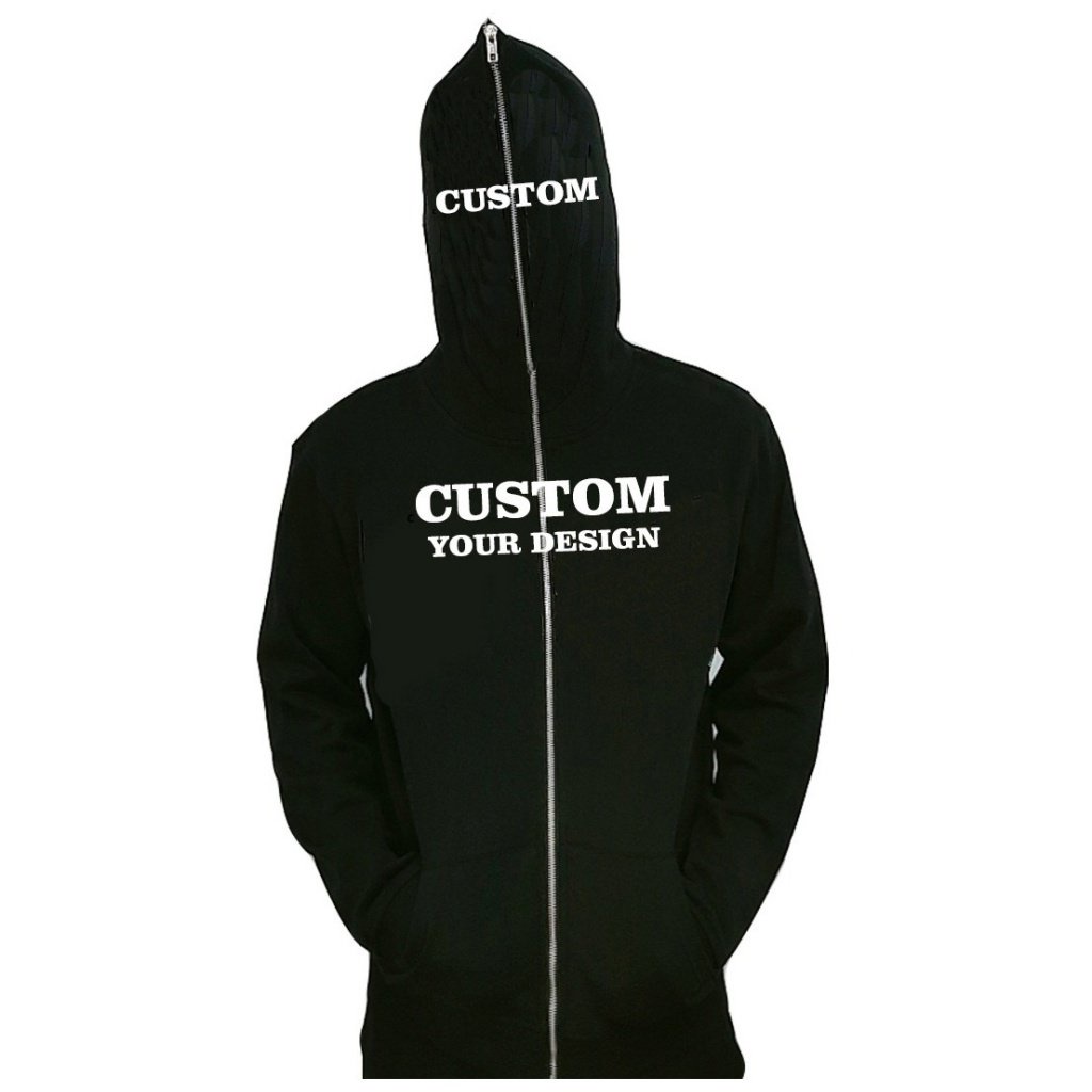 Bán Sỉ Áo Khoác sweater Khóa Kéo Có Mũ Trùm Đính Đá Kim Cương Giả Toàn Diện Khuôn Mặt Có Khóa Kéo Tùy Chỉnh Cho Nam