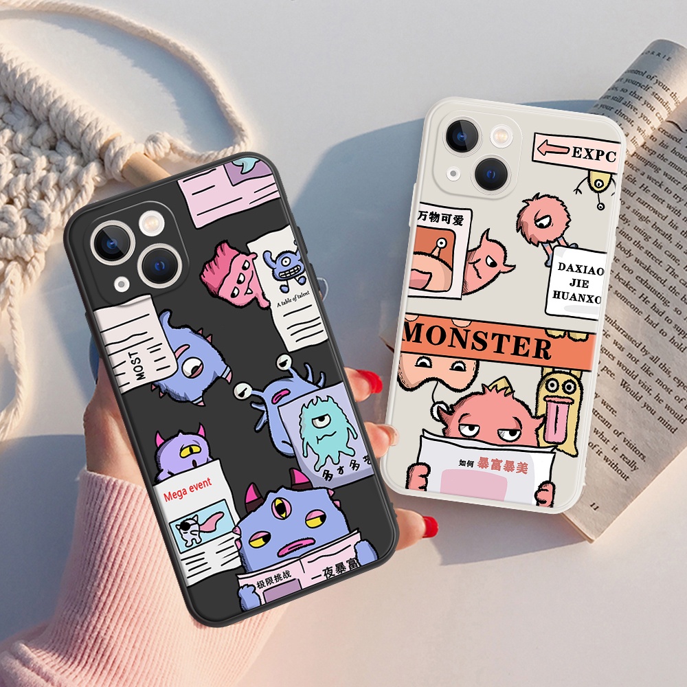 Ốp Điện Thoại Dẻo Họa Tiết Hoạt Hình Quái Vật Cho Realme 3 5 7 8 Pro 5s 8s 5i 6i 8i 9i Realme V13 XT Q Q3 Q3i Narzo 30 #H286