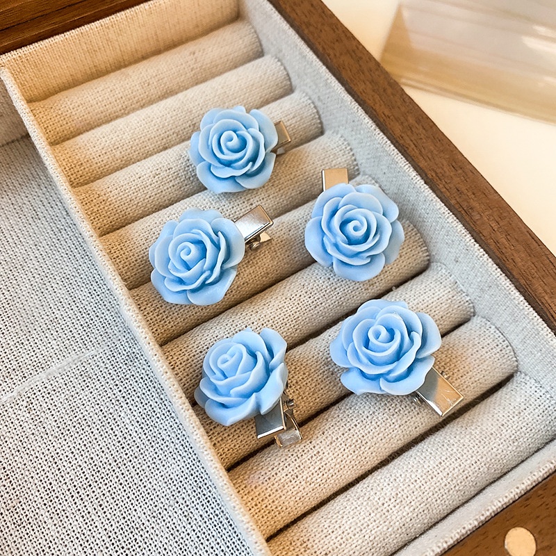 Bộ Kẹp Tóc Năm Cánh Hình Trái Tim Đơn Giản Ngọt Ngào Phong Cách Hàn Quốc Cho Bé Gái