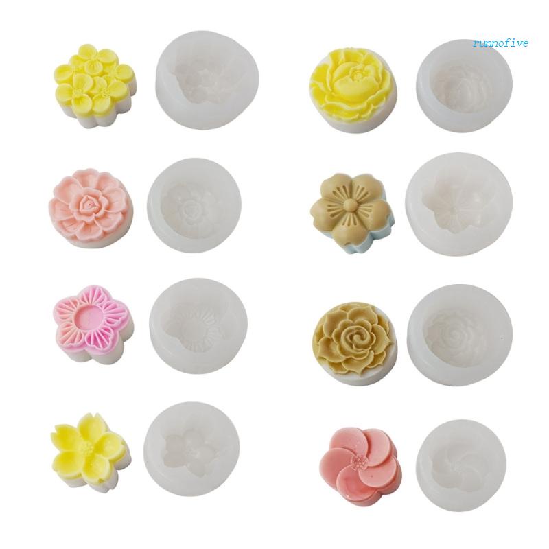 Khuôn Silicone Tạo Hình Làm Bánh Kẹo Hình Hoa Đậu Xanh
