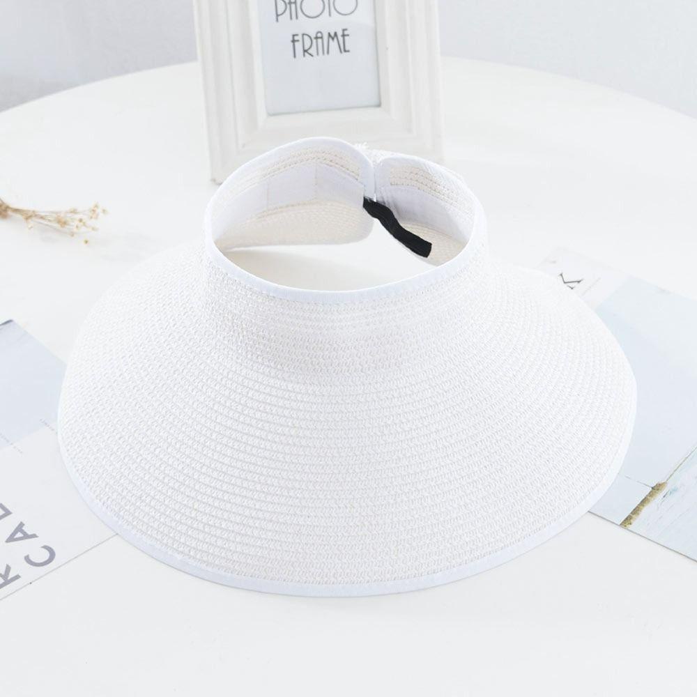 LEILY Mũ Cói Rộng Vành Chống Nắng Gấp Gọn Tiện Lợi