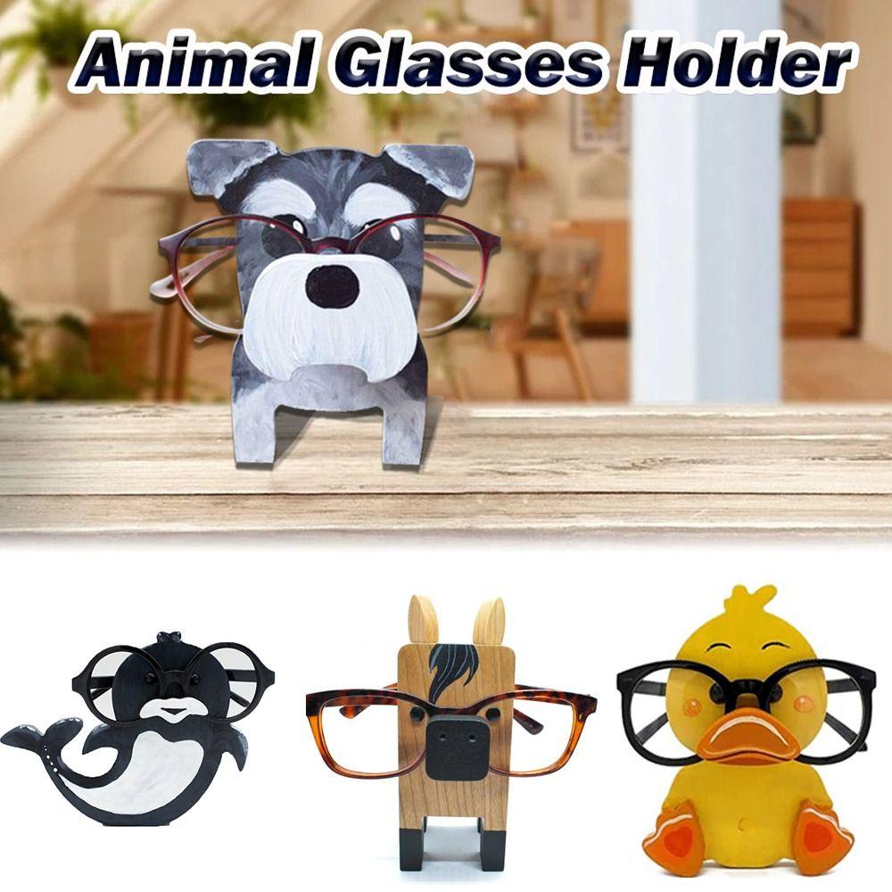 Giá Đỡ Trưng Bày Mắt Kính Chạm Khắc Hình Động Vật Sáng Tạo