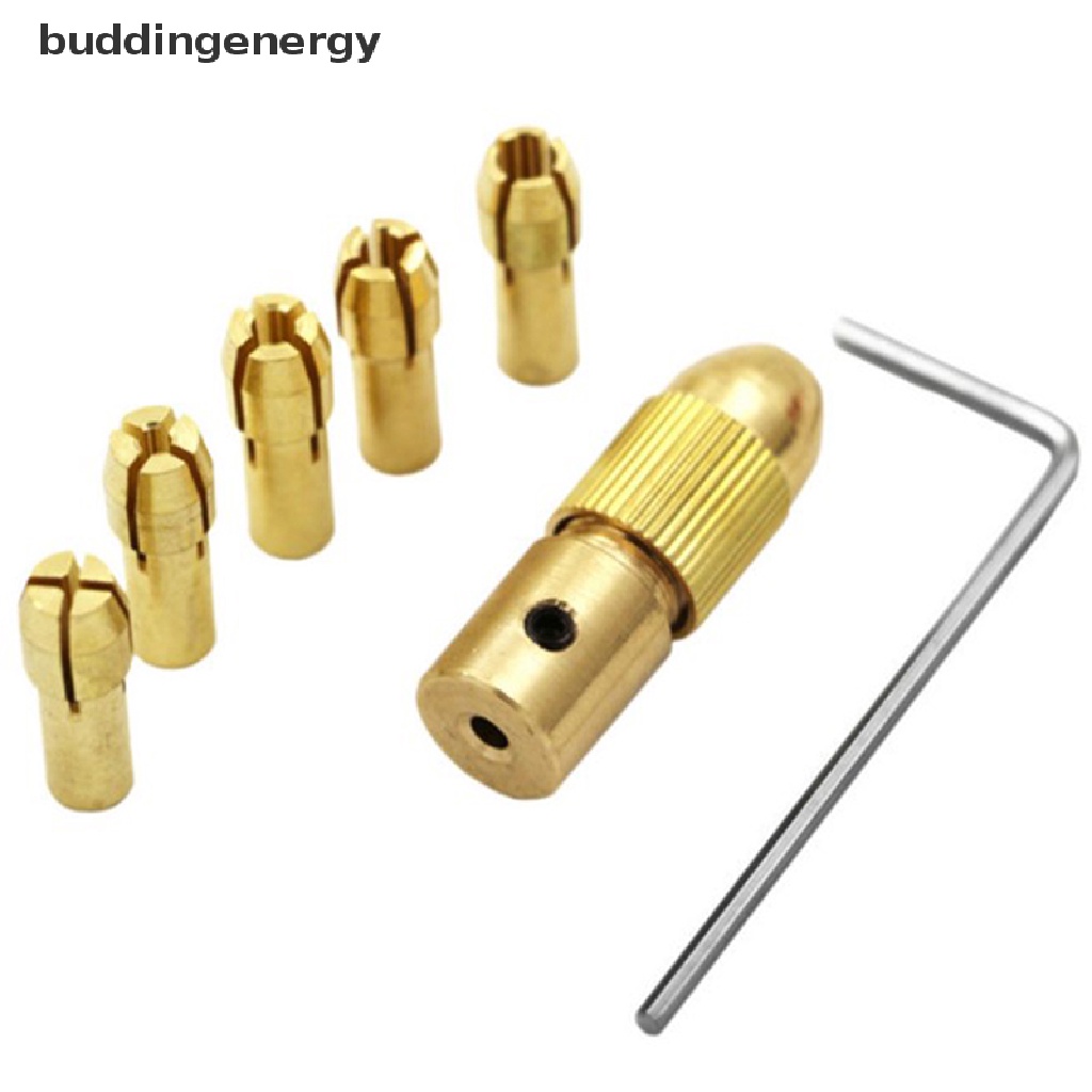 Set 7 Đầu Kẹp Mũi Khoan Mini Bằng Đồng Thau Kích Thước 2.35 / 3.17mm Tiện Dụng