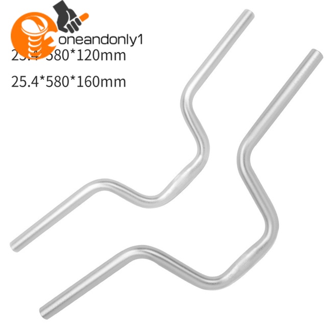 Tay Lái Hình Chữ U Bằng Hợp Kim Nhôm 25.4x580mm Cho Xe Đạp Brompton