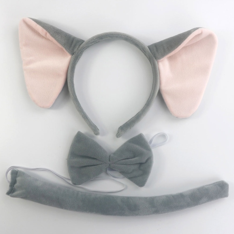 ✿ Băng Đô Nơ Tai Voi Hóa Trang Cho Bé Gái 1 / 3 / 4 Tuổi