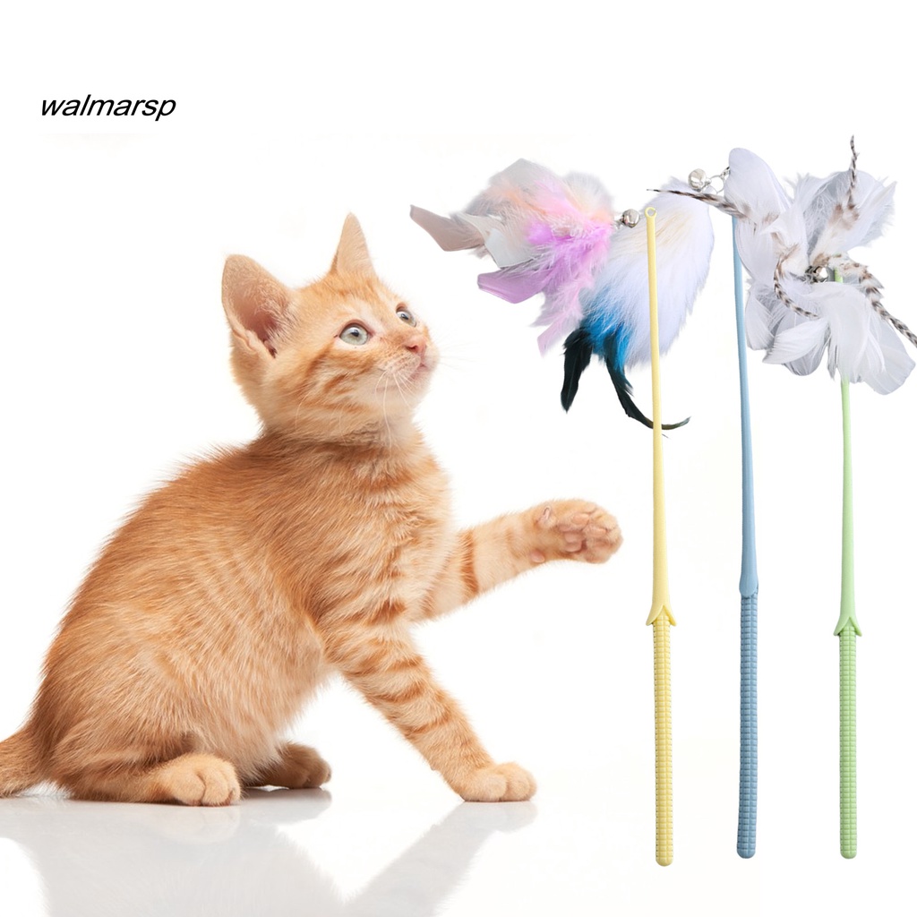 Gậy Trêu Mèo Chống Cào Đính Lông Vũ Vui Nhộn