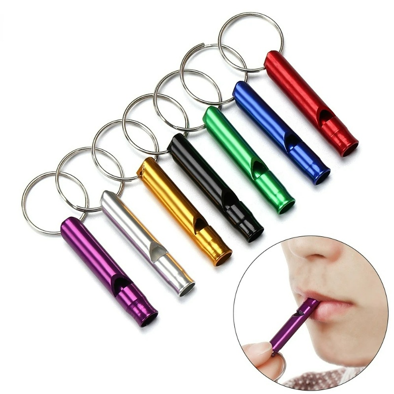 1 Còi Thổi Đa Năng Màu Sắc Ngẫu Nhiên Dùng Cho Các Hoạt Động Ngoài Trời