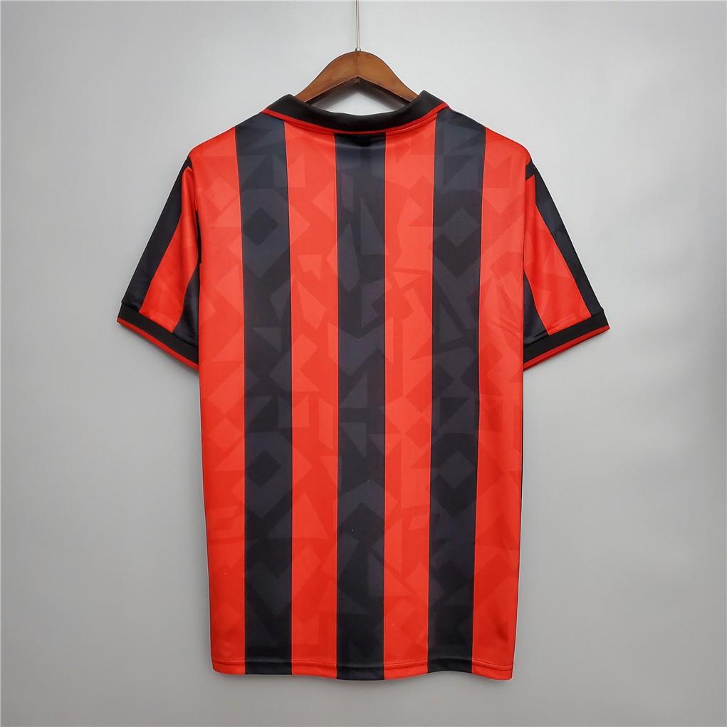 Áo polo Tay Ngắn In Số 4XL 5XL AC Milan Jersey 1993 1994