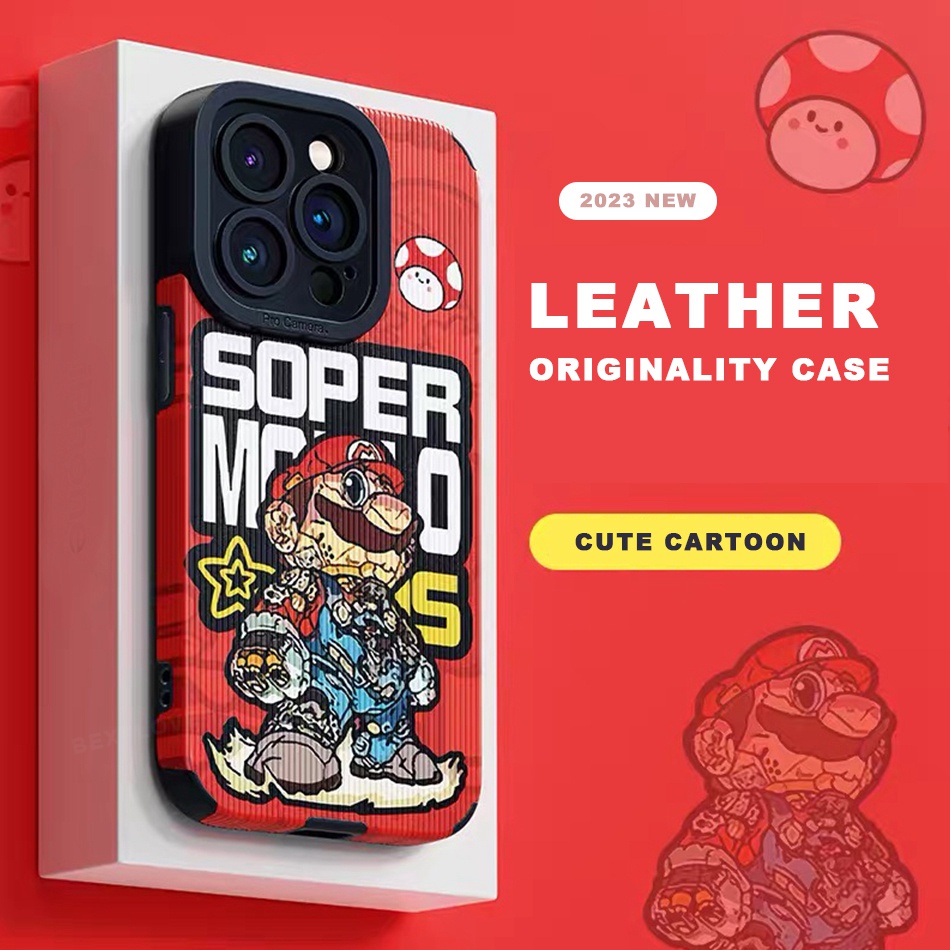 Ốp Điện Thoại Da Hoạt Hình Cho iPhone 11 12 13 14 Pro MAX 11Pro 12Pro 13Pro 6 6S 7 8 Plus X XR XS MAX SE 2020