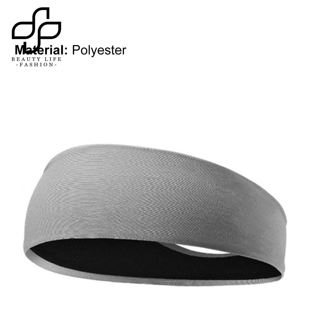 Beautylifefashion Băng Đô Thể Thao Kẻ Sọc Màu Trơn Hấp Thụ Ẩm Nhanh Nhẹ Đa Năng