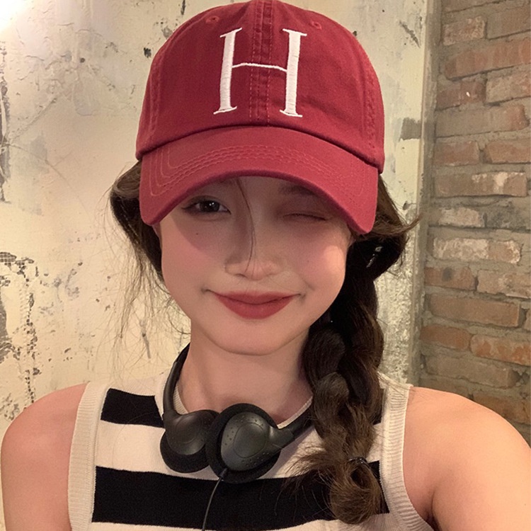 Mũ Lưỡi Trai Cotton Vành Rộng Phong Cách Hàn Quốc Đơn Giản