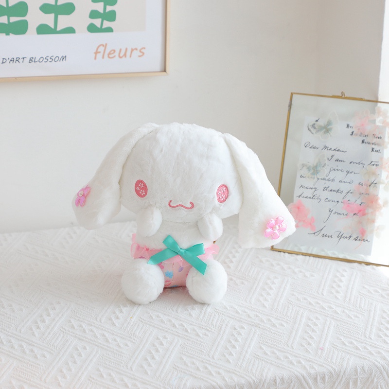 Sanrio kuromi melody hello kitty cinnamoroll Nhồi Bông Mặc kimono Hoa Đồ Chơi Quà Tặng Cho Bé Gái 1 Tuổi