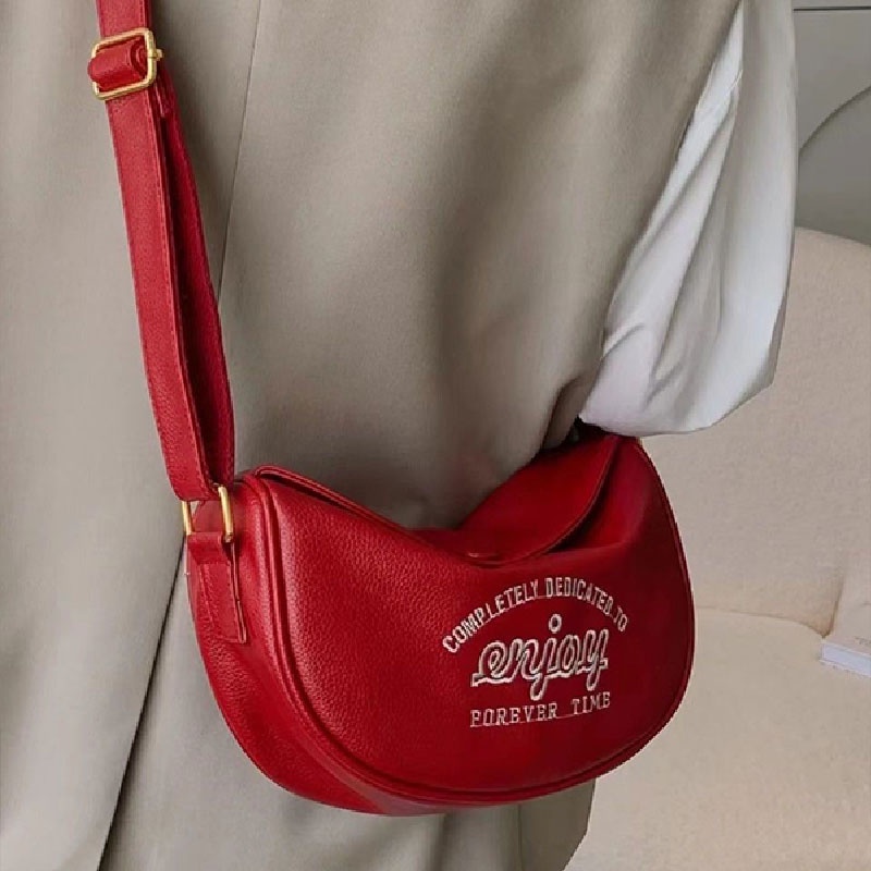 Hàng Mới Về Túi Xách Da PU Cỡ Lớn Thêu Họa Tiết Phong Cách vintage Thời Trang Thu Đông JP5