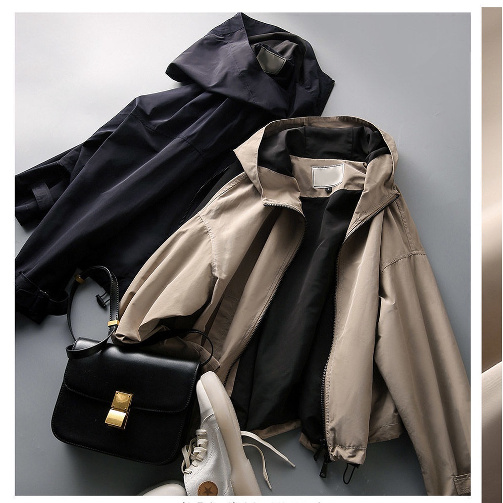 Áo Khoác Thời Trang Xuân Thu Phong Cách Hàn Quốc Dành Cho Nữ
