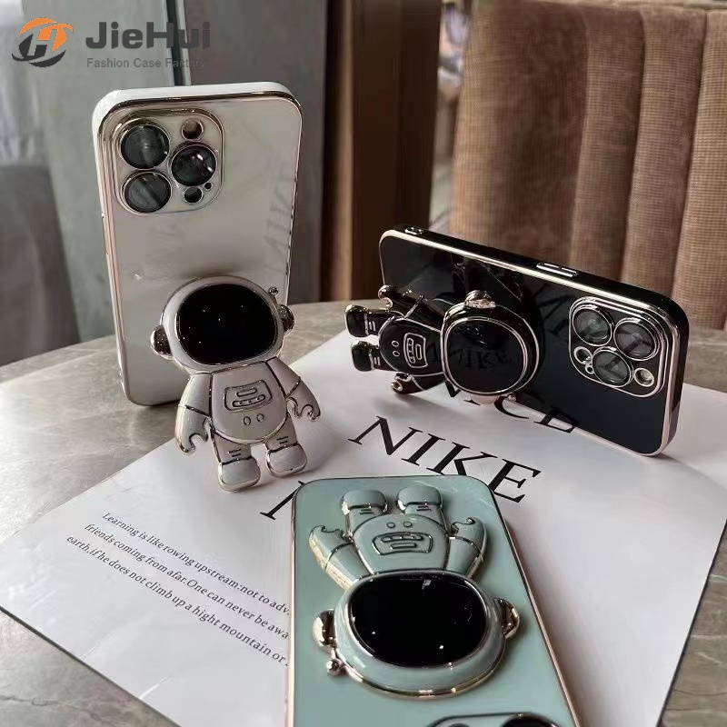 Ốp Điện Thoại Hình Phi Hành Gia Có Dây Đeo Cho iPhone 12 13 14 Mini 11 Pro Max Xs Max Xr X 8 7 Plus 6 6s Plus