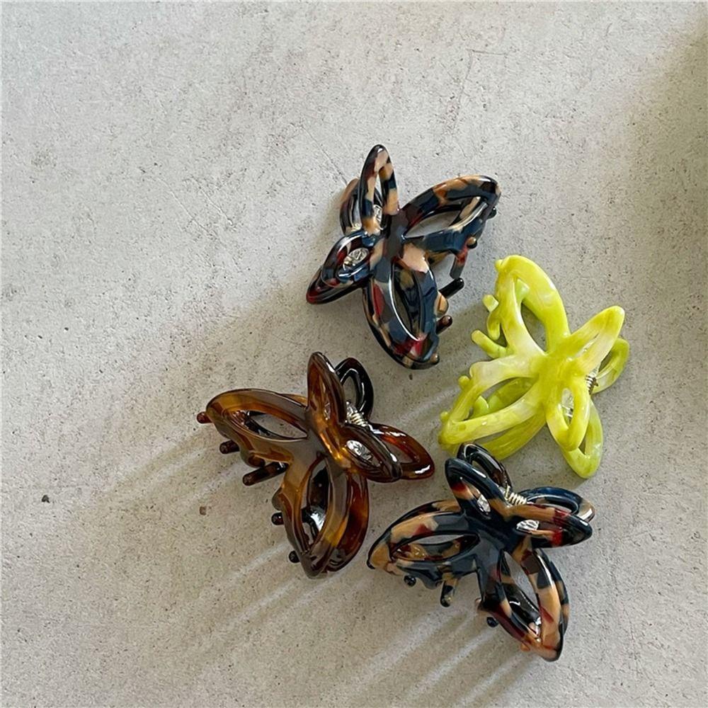 Kẹp Tóc Đuôi Ngựa Bằng Axit Acetic Hình Bướm Dễ Thương Sáng Tạo Dành Cho Bạn Nữ