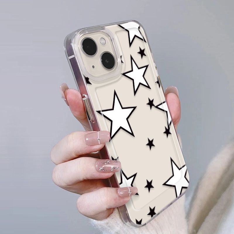 ✅Ốp Điện Thoại Chống Sốc Họa Tiết Ngôi Sao Đơn Giản Cho iPhone14 / 13promax 12 / 11 7 / 8plus H8XI