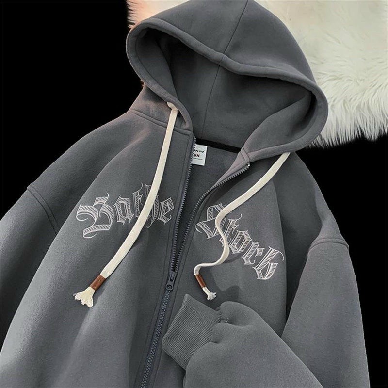 Áo Khoác Hoodies Nón Lớn 2 Lớp From Rộng Logo Thêu Chữ BATBE Siêu Hót Kiểu Khóa Kéo Phong Cách Thời Trang Cá Tính.TP