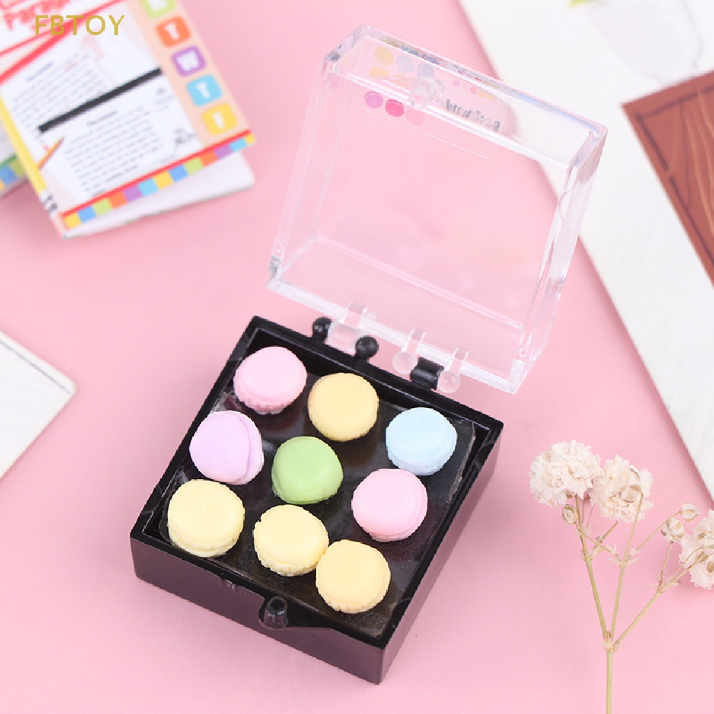 1 Bộ Mô Hình Bánh Macaroon Tỉ Lệ 1: 12 Trang Trí Nhà Búp Bê